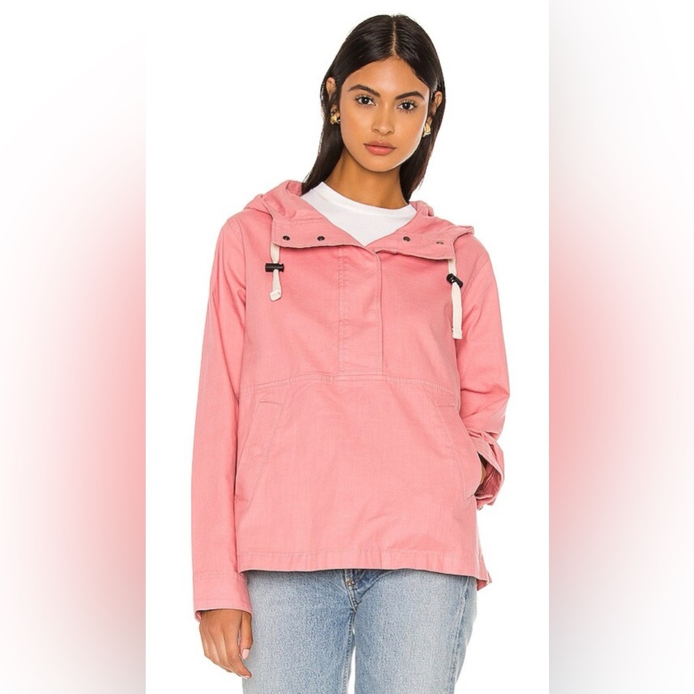 North Face Shipler II Anorak Pullover Lightweight Pink Cotton Hooded Jacket M